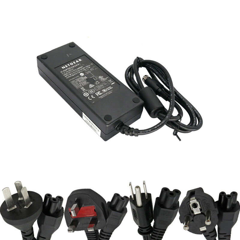 Netgear ADS-110RL-12-3 120084E Power Supply AC Adapter 332-10781-01 12V 7A 4Pin MPN: ADS-110RL-12-3 120084E