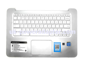 HP Chromebook 14 Silver Palmrest Touchpad And Keyboard 740172-001 2B-07901Q100