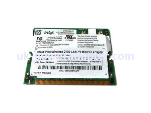 Intel Pro/Wireless 2100 LAN Mini PCI Card PD9WM3B2100 WM3B2100NAFJ