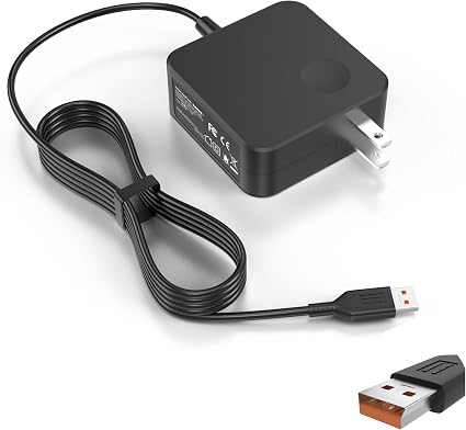 65W 40W 6pin USB Cable (Not Square Tip, Not USB Type C) Charger Adapter for Lenovo Yoga 3 Pro-1370 Yoga 3-1170